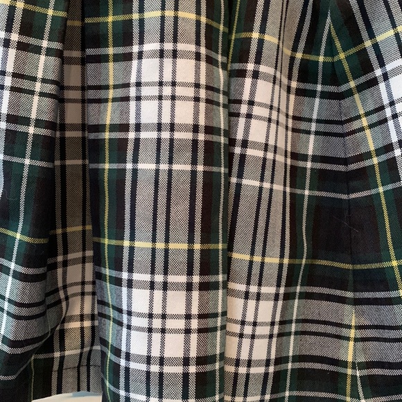 Tommy Hilfiger green plaid gothic Skirt - Picture 3 of 4